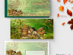 faire-part mariage elfes automne