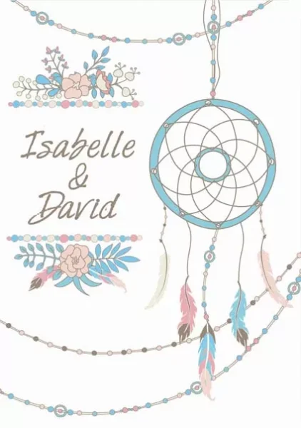 faire-part mariage attrape reve