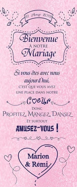 Roll Up de bienvenue modèle Tiffany