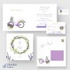 Faire-part mariage lavande Lola personnalisé | Provence chic