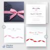faire-part mariage pochette ciselée plume