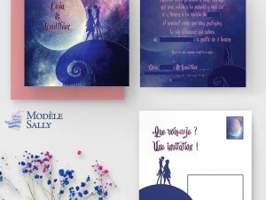 faire-part mariage jack et sally disney tim burton