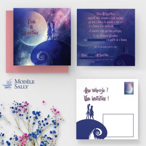 faire-part mariage jack et sally disney tim burton