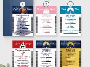 faire-part mariage disney chateau fastpass