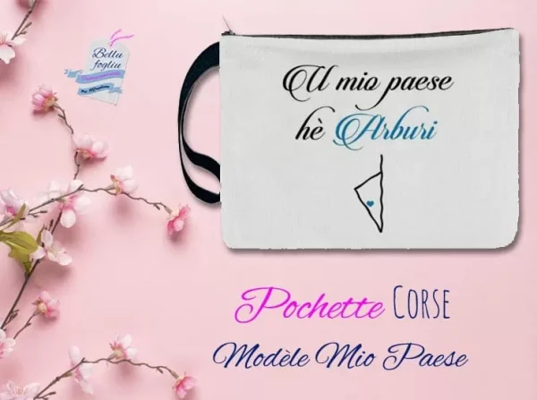 pochette personnalisable village corse