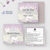 faire-part save the date mariage glycine whistledown bridgerton