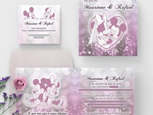 faire-part mariage Disney mickey Minnie