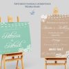Affiche panneau de bienvenue au mariage