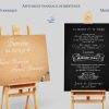 Affiche panneau de bienvenue au mariage