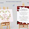 Affiche panneau de bienvenue au mariage