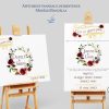 Affiche panneau de bienvenue au mariage