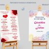 Affiche panneau de bienvenue au mariage