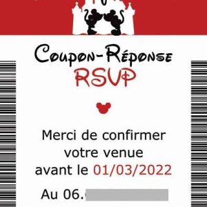 Coupon-réponse RSVP