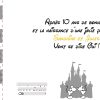 faire-part mariage Disney château Billet mickey Minnie