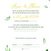 Faire-part mariage nature citron vert jaune méditerranée