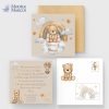 Faire-part baptême ourson Marcus | Montgolfière personnalisé