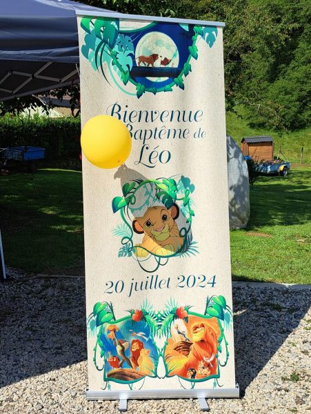 Rollup de bienvenue modèle Léo