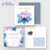 Faire-part baptême Stitch Angélique | Disney tropical personnalisé