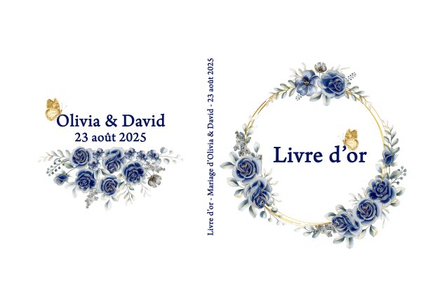 Livre d'or mariage modèle Oliana